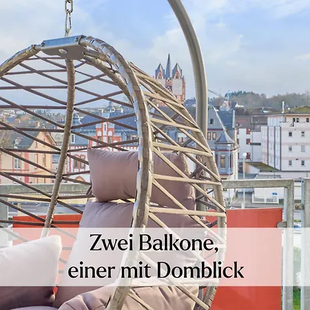 Traumferienwohnung Domblick 2 - Altstadtnah & Zentral, Zwei Schlafzimmer Mit Balkon Limburg an der Lahn